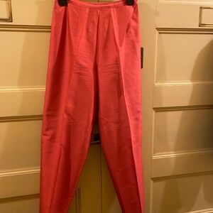 Saks Fifth Avenue Pink Cropped Tailored Ankle Pants